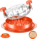 SoulLife Chicken Shredder Tool Twist 8 Inches, BPA free, Dishwasher safe, Meat Shredder, with Clear Lid, Ergonomic Handle, Strong Anti-slip, Easy To Clean, Suitable for Pork Beef Chicken (Orange)