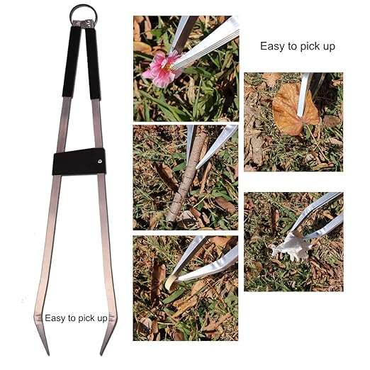 Long Trash & Garbage Picker Grabber Tool,Lightweight Aluminium & Rustproof,Litter Pick Up Stick,Trash Tong, Reaching Assist Tool, Garden Nabber Plogging