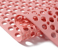 Nonslip Bathtub Mat Extra Soft TPE Bath Mat for Kids, Machine Washable Bathroom Shower Mat, Smooth/Non-Textured Tubs Only, 35L x 16W Inch (Pink)