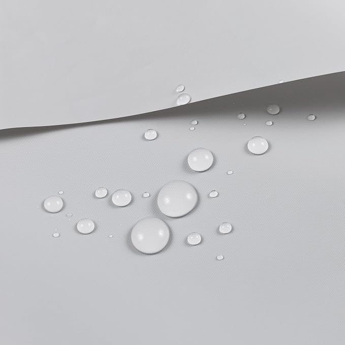 Barossa Design Silver Gray Stall Shower Curtain Liner with 3 Magnets - 36" x 72" Waterproof PEVA Plastic Narrow Shower Liner Lightweight for Small Bathroom, Metal Grommets - Gray Silver