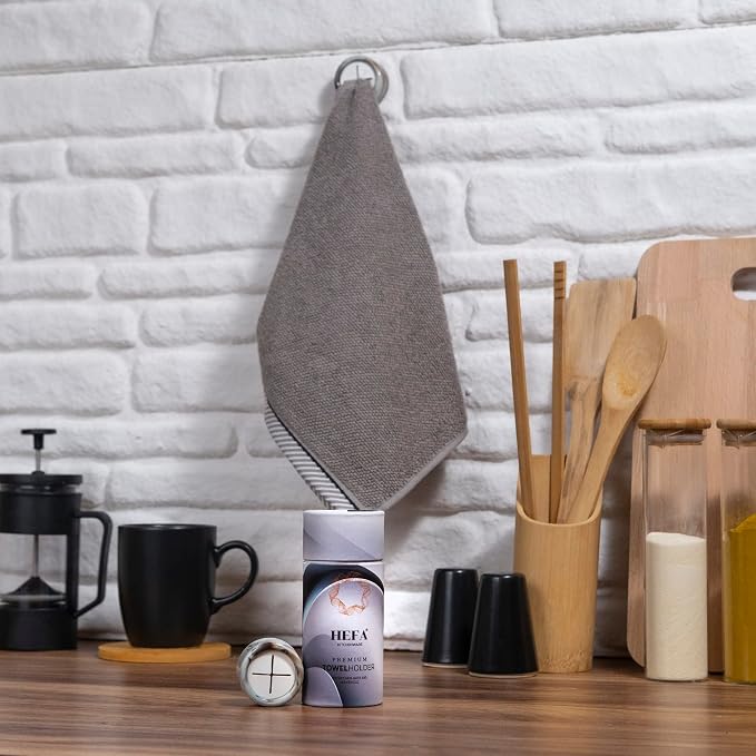 HEFA Kitchen Towel Holder, Towel Hooks, Dish Towel Holder, Organization, Bathroom Accesories, Kitchen Towel Hook, Gift, Kitchen Gadgets 4 Pack