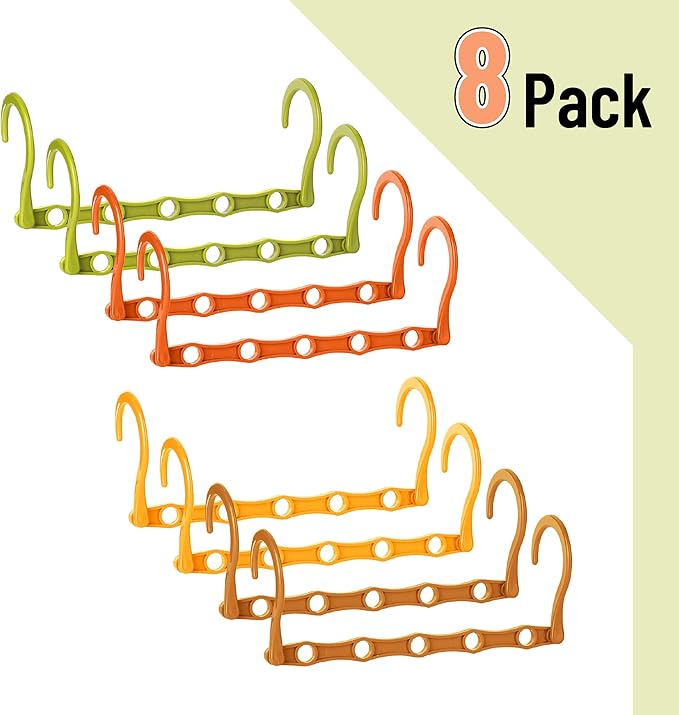 Mr. Pen- Space Saving Hangers, 8 pcs, 360° Rotating Hooks, Magic Cascading Hanger Organizer with 5 Enclosed Slots, Closet Organizers and Storage for Clothes, College Dorm Room Essentials