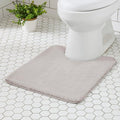MINIDEAR Toilet Rugs 24x20 - U Shaped Tan Thick Memory Foam Contour Rugs,Ultra Soft & Plush Fluffy, Non-Slip, Quick Dry, Absorbent Washable Floor Microfiber Mat for Home Decor Accessories