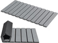 AWW Foldable Stone Bath Mat, Quick Dry Diatomaceous Earth Bath Mat with Non-Slip Mat, Super Absorbent, Easy to Clean, Compact for Small Bathrooms, 31.5 x 15.7, Grey