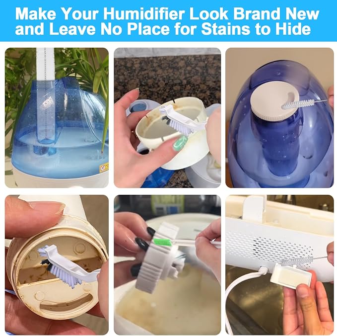 XANGNIER Humidifier Cleaner Brush Kits,8Pcs Humidifier Cleaning Brushes Tools Accessories
