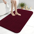 Arotive Bathroom Rugs 36" x 24", Ultra Soft Absorbent Chenille Bath Rugs, Non-Slip Rubber Backing, Machine Washable Bath Mats for Bathroom Floor, Tub and Shower, Home Decor Accessories, Burgundy