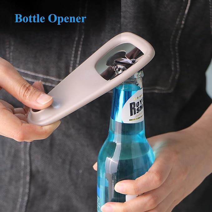 Kitchen Gadgets Set 5 Pieces, Space Saving Cooking Tools Kitchen Accessories-Garlic/Ginger Grinder, Cheese Grater, Vegetable/Fruit Peeler, Pizza Cutter, Bottle Opener, Gadgets Gift Set
