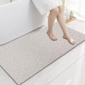 godehone Shower Mats Non Slip Without Suction Cups, PVC Loofah Bathroom Mats, Loofah Mats for Shower and Bathroom, Quick Drying, 17.1× 59 Inch, White