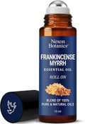 Frankincense & Myrrh Essential Oil Roll-On 10ml - 100% Pure, Natural & Prediluted Oil Blend for Aromatherapy & Skin Care - Nexon Botanics