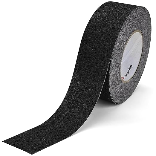 S&X Anti Slip Tape 2" x 60' Premium High Traction Non Slip Strip for Outdoor Stairs, Decks, Ramps - Waterproof & Durable