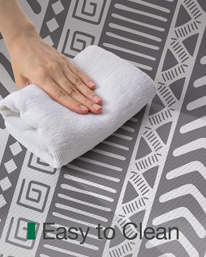 LUMI Anti Fatigue Kitchen Cushioned Mat for Floor, Padded Waterproof Runner for Standing, Stain Resistant Comfort Rugs for Home, Sink, Laundry, 24x59