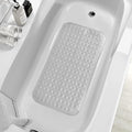 ZHICHENG Bath Mat - Shower Mat Non Slip - Long 31.88 x 15.74 Inch Bathroom Mats for Tub Nonslip - Anti Slip Bathmats - Bathtub Mat Non Slip with Massage Particles (Transparent)