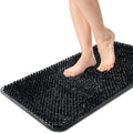 Yolife Shower Foot Scrubber Mat, Anti-Slip Bath Mat with Scrub Bristles, Soft Shower Foot Massager with Strong Suction Cups for Soothe Achy Feet, 25.6" x 13.4"