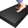 1" Extra Thick Anti Fatigue Floor Mat, 30" L x 17" W Kitchen Mat, Standing Desk Mat – Comfort at Home, Office, Garage (Black)