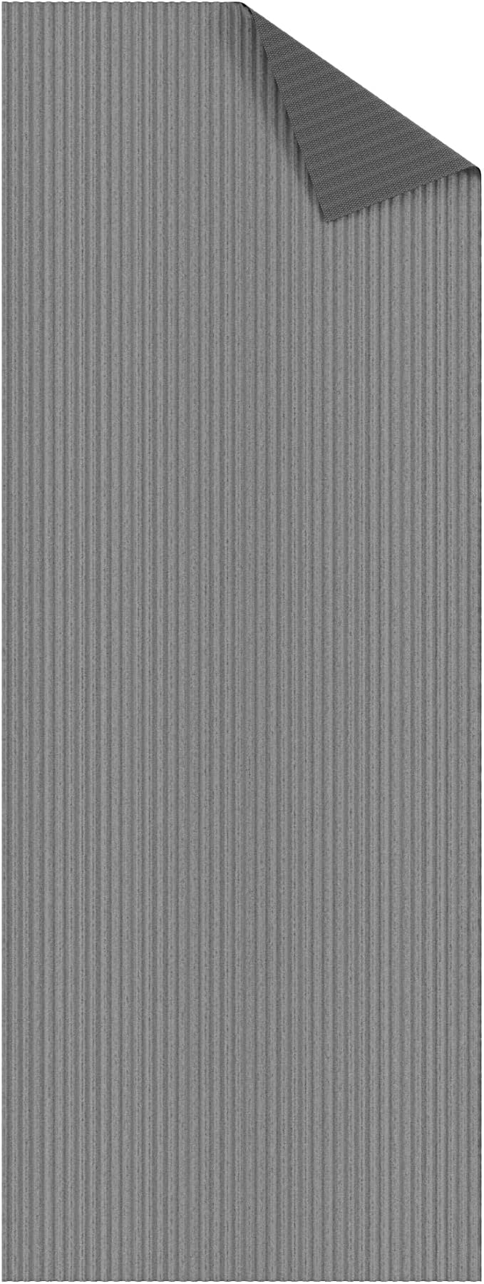 Ottomanson 2'7" x 12' Hallway Runner with Scraper Pile - Extra Durable Non-Slip Rug Mat for Indoor & Outdoor Use - Ideal for Kitchen, Entryway & Garage - High-Traffic Carpet, Gray