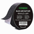 COSIMIXO 2" x 35Ft Heavy Duty Anti Slip Tape,Best 80grit Friction,Grip,Abrasive for Stairs Outdoor/Indoor Waterproof Grip Tape Safety Non Skid Tread Staircases Anti-Slip Traction Tape Black