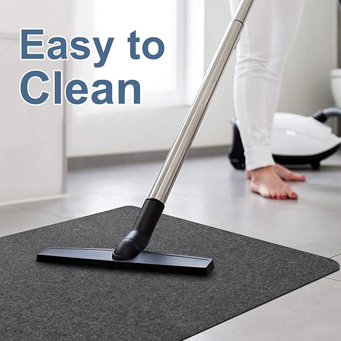 Placoot Office Chair Mat for Hardwood Floor, 55"x63" Large Size Computer Chair Mat, Desk Chair Mat, Large Anti-Slip Floor Protector for Home Office Dark Grey