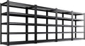 4-Pack Heavy Duty Garage Shelving for Garage, Warehouse & Workshop Storage Organization, 71" H x 35" W x 16" D Adjustable 5-Tier All Metal Wire Shelf for Tools, Storage Bins & Bulk Items