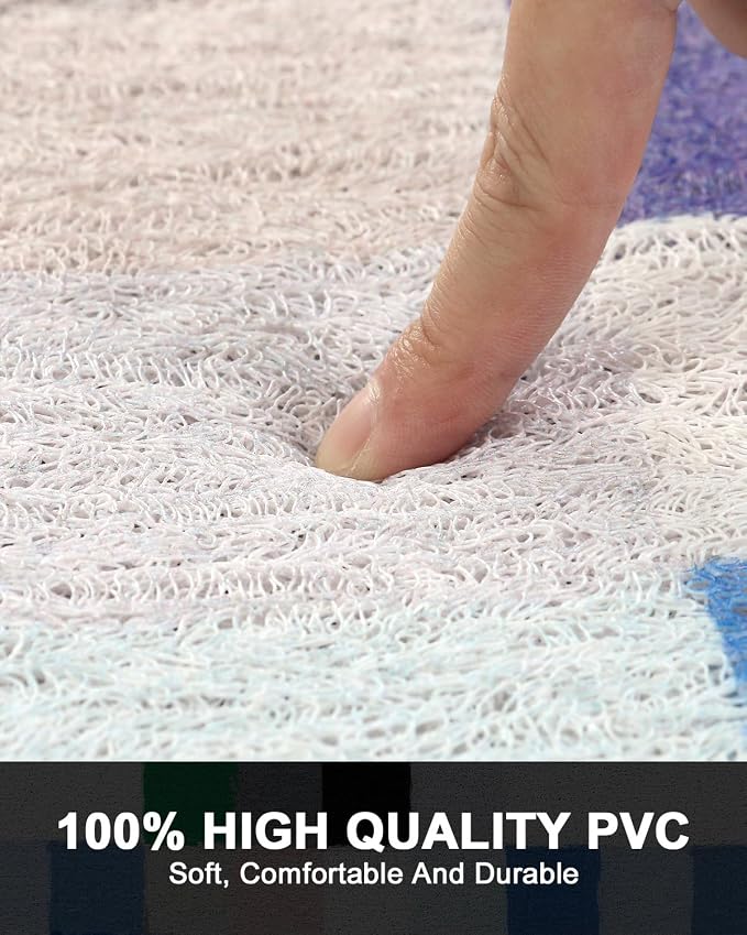 Bathtub Mat Non Slip - Anti Slip Shower Mat, Quick Drying Bath Tub Mats, Soft PVC Loofah Foot Massage Mat, Bath Mat for Shower, Tub, Bathroom, Floor, Kitchen, Pool, Hotel
