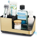 PARKMANI Toothbrush Holders for Bathroom Countertop Organizer, Kids Electric Toothbrush and Toothpaste Holders, Bathroom Accessories Organizer and Storage (Brushed Gold)