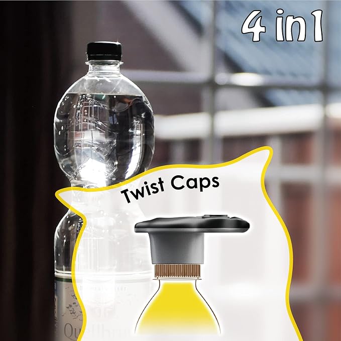 4-in-1 Manual Owl Bottle Opener - BPA-Free Multi-Function Opener for Bottle Caps, Jars, Pull Tabs & Twist Caps, Ergonomic Design for Kids, Seniors & Weak Hands (Green)