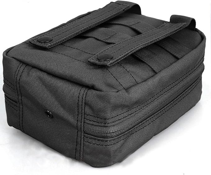 GHFY First Aid Pouch EMT IFAK Medical Pouchs, Tactical MOLLE Utility Empty Pouch (Black)