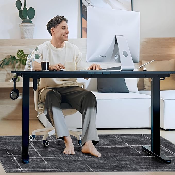 Office Chair Mat for Hardwood Floor&Tile Floor,48" X 60 Heavy Duty Desk Chair Mat for Hard Floors,Under Desk Rug for Rolling Computer Chair,Anti Slip,Low Pile Carpet Floor