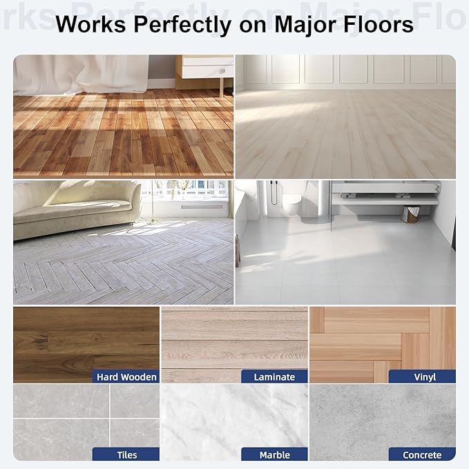 Home Techpro Double Sided Rug Pad Gripper for Hardwood Floors No Damage, New Materials to Non Slip Rug Pads, Under Rug Carpet Tape : Keep Your Rug in Place & Make Corner Flat