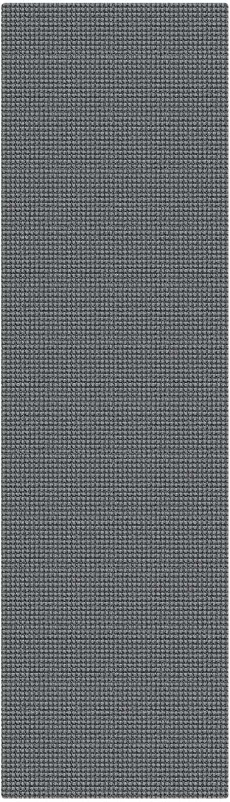 KOZYFLY Woven 2x7 Washable Kitchen Runner Rug, Non Slip Runners for Hallway, Cotton Entryway Runner, Braided Floor Carpet for Entry, Kitchen, Bedside, Hall, Grey/Dark Grey