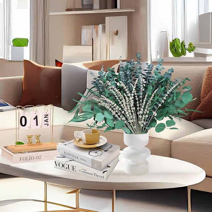 5 Kinds Mixed PCS Dried Eucalyptus & Lavender Flowers Bundle for Shower, 40 PCS 15''-17''Natural Real Fresh Preserved Eucalyptus Leaves and Lemon Shower Hanging Plants, Home Bathroom Decor, Fragrance