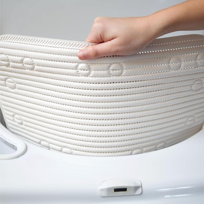 Duck Brand Clorox Cushioned Shower Mat, Non Slip Bathtub Mat with Suction Cups, 21 Inches x 21 Inches, White, 2 Pack