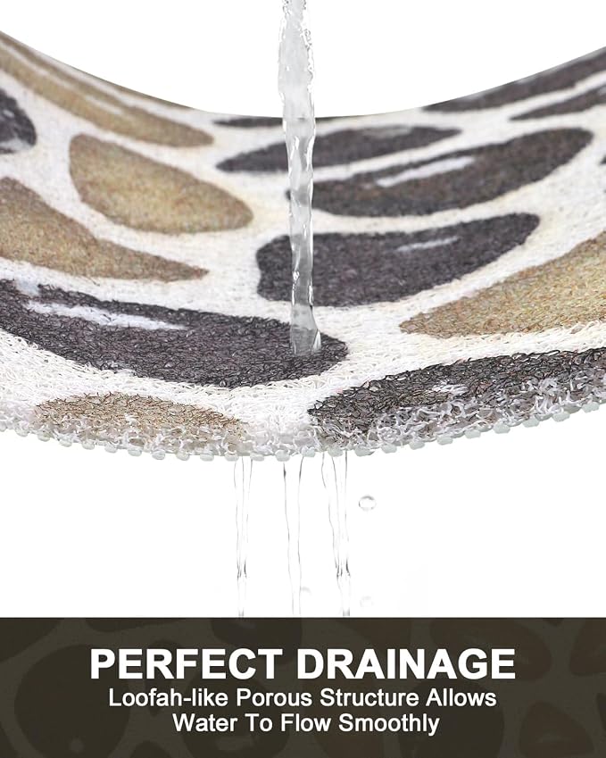 Large Shower Mat Non Slip: Anti Slip Shower Mats for Inside Shower, Soft PVC Loofah Shower Floor Mat, Extra Large Bath Mat for Shower, Tub, Bathroom, Floor, Kitchen, Home, Pool, Hotel, Quick Drying