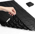 OTHWAY Shower Non Slip Mat, 36.6" x 16.9" Soft Bath Mat for Tub Non Slip, Anti Slip Shower Mat with Suction Cups, Easy to Cut Shower Floor Mat, Machine Washable Bathtub Mat, Black