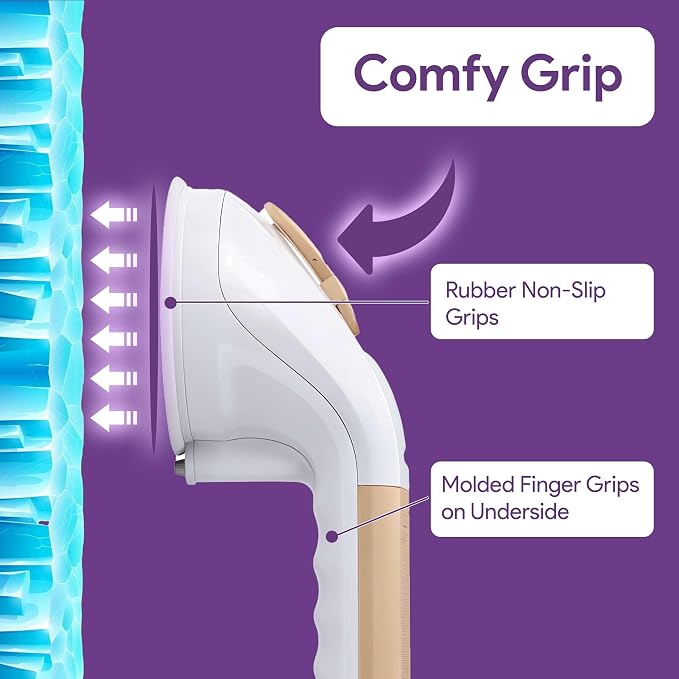 Suction Grab Bar for Shower and Bathtub - Tool Free Suction Cup Bath & Shower Handles with Color Coded Secure Locking Latches - Bathroom Wall Safety Grab Bars for Seniors and Elderly