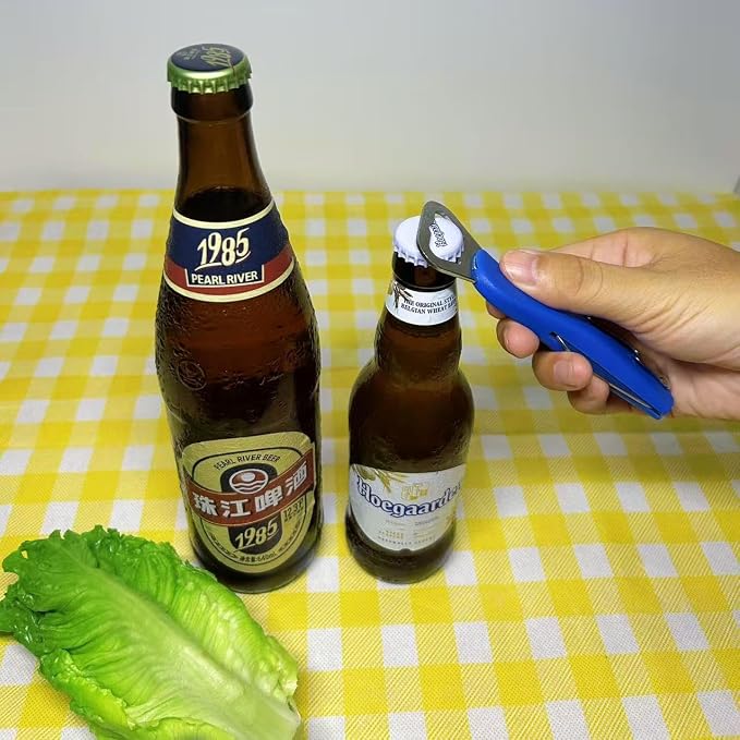 7-in-1 Multi-Function Bottle Opener, Kitchen Can Opener with Corkscrew, Jar Opener Bottle Opener and Can Opener for Weak hands, Seniors with Arthritis and Anyone with Low Strength