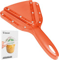 Uinxan Jar Opener for Weak Hands & Seniors with Arthritis - Handheld Manual | Effortlessly Opens Stubborn Screw Lids & Bottle Caps. 304 Stainless Steel. Durable. Patented Kitchen Gadget (Orange)