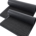 OLANLY Front Door Mat Indoor Outdoor Entrance, 2-Pack 59 x 34 Inch, Waterproof Heavy Duty Doormat, Fade Resistant, Low Profile, Easy Clean Patio Porch Welcome Floor Mats for Entry, Charcoal Grey