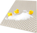 Extra Large Shower Mat, Yonala 47 x 32 Inch Non Slip Shower Mats for Inside Shower, Soft TPE Shower Floor Mat with Suction Cups and Drain Holes, Machine Washable Bathroom Shower Mat, Easy to Clean