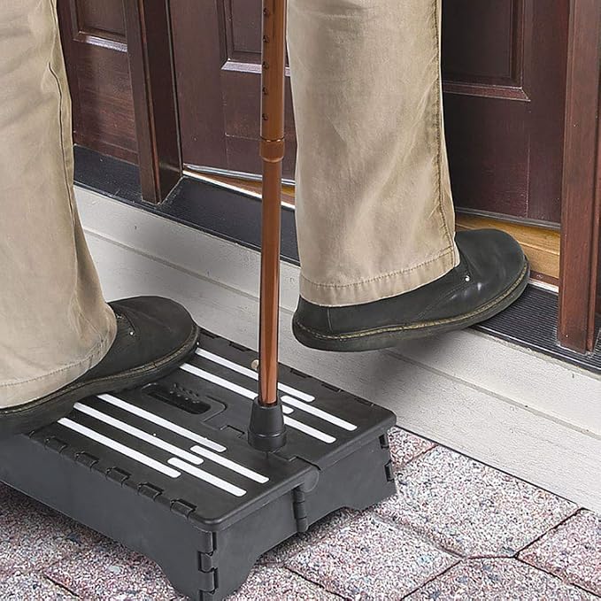 Portable Folding Step Riser for Elderly/Adults/Kids,High Riser Step Easy Transport,Foldable Stepping Stool Step Stool for Car/Kitchen/Bath,5 inch High Large Platform