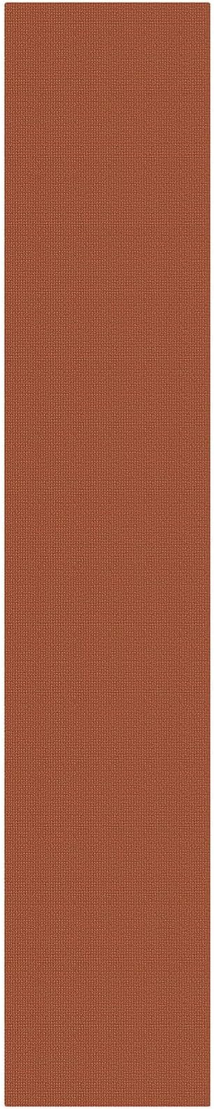 KOZYFLY Orange 2.5'x14' Runners Rugs for Hallway, Long Washable Runner Rug, Woven Non Slip Kitchen Runner, Flatweave Entryway Rug, Floor Carpet for Entry, Aisle, Hall, Burnt Orange/Tan