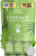 Body Restore Shower Steamers Aromatherapy 15 Pack – Fathers Day Gift for Dad, Birthday Gifts for Women & Men, Spa Stress Relief & Relaxation Self Care Gifts – Premium Tea Tree Essential Oil Tablets
