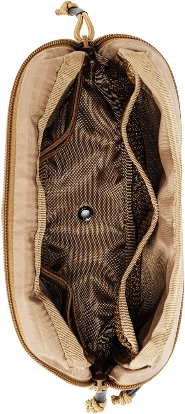 Mini Modular Admin Pouch Tactical MOLLE Utility Tool Pouch for Chest Rig Duty Vest Battle Belt Backpack Accessory Small Dangler Bag EDC Gear Carrier IFAK Medical Kit Organizer