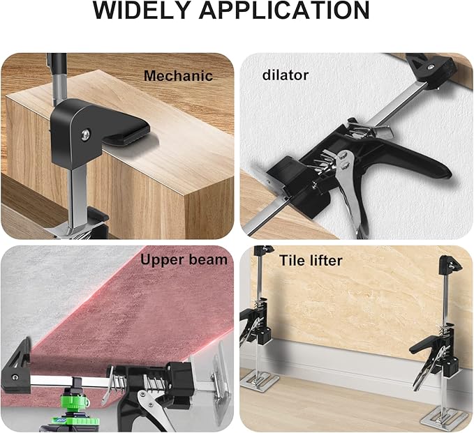 EnryKuo Labor Saving Arm Jack 2 Pack,15.5 Inch Multifunctional Furniture Lifter Jacks for Installing Cabinets and Wall Tile Height Adjuster Handheld Tool