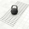 AceOrbit Weighted Non Slip Bath Mat for Textured tub, Heavy Duty Anti Slip Bath Mat for Bathtub and Shower Surfaces, Without Suction Cups for Textured, Reglazed, Refinished Tub(White,32 x 17 Inch)