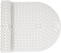 Extra Large Bathtub Mat 33x17.3 - White Non Slip Silicone Bath Mat for Soaking Tub, Oversized Pop It Shower Mat for Freestanding Tub, Soft Cushion for Adults, Heavy Duty Quick Dry