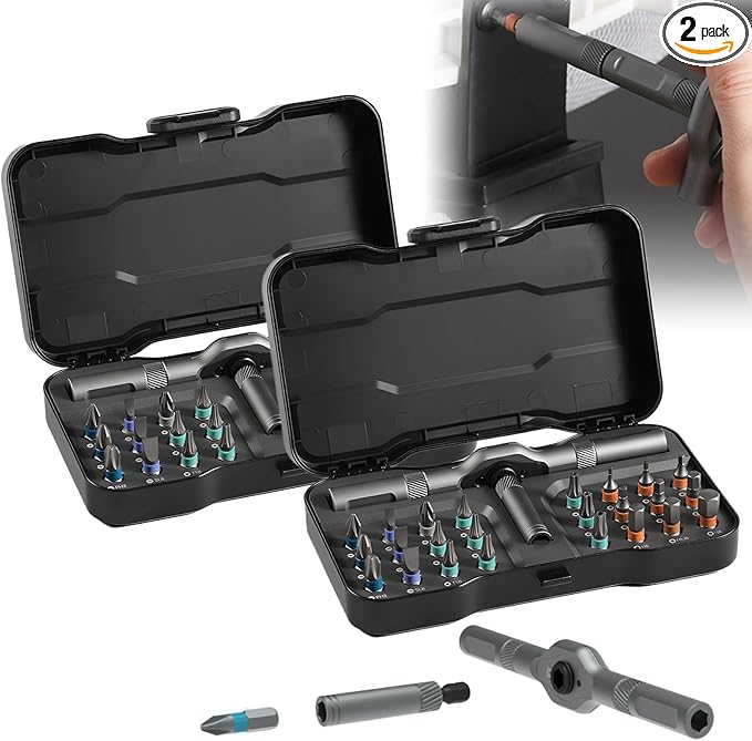 DIY Screwdriver 24 in 1, 2026 Upgrade Multi Bit Magnetic Screwdriver Set Multifunctional Toolbox, 24 in 1 multifunctional household wrench screwdriver tool combination set (2)