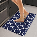 WISELIFE Anti Fatigue Floor Mat - 4/5 Inch Thick Kitchen Mat Non Slip Waterproof Heavy Duty Ergonomic Comfort Mat Durable for Home, Office, Sink, Laundry,(22" x 36", Blue)