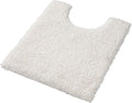 Yimobra U Shaped Toilet Bath Rug, Fluffy Plush, Super Shaggy Soft Non Slip, Water Absorbent Microfiber Bath Mat, Dries Quickly, Machine Washable Thick Bathroom Rugs, 20"X 24", Off White