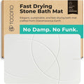 TOSORO - Stone Bath Mat Diatomaceous Earth Shower Mat Non-Slip Super Absorbent Diatomite Stone Bath Mats for Bathroom Floor Quick Drying Natural Easy to Clean (23.5 x 15) - Sandstone