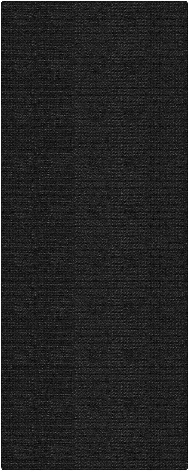 KOZYFLY Runners for Hallways 2x5 ft Washable Kitchen Runner Non Slip Rubber Backed Hall Runners Cotton Entryway Runner Rugs Floor Carpet for Indoor Backdoor Bedroom Kitchen, Black/Dark Grey